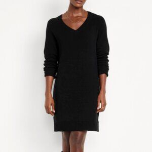 Old Navy SoSoft Black Mini Sweater Dress - Size M